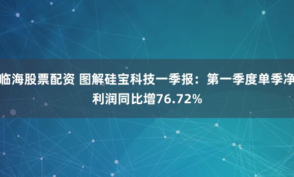 临海股票配资 图解硅宝科技一季报：第一季度单季净利润同比增76.72%