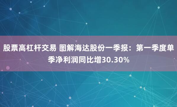 股票高杠杆交易 图解海达股份一季报：第一季度单季净利润同比增30.30%